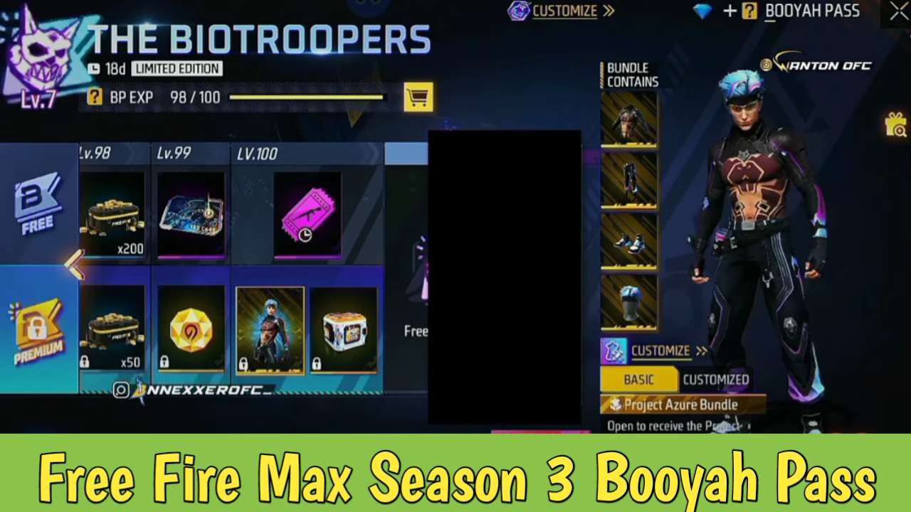 Free Fire Max Season 3 Booyah Pass : List Of Prizes And Rewards You Should Know