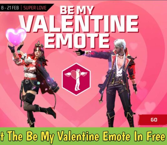 How To Get The Be My Valentine Emote In Free Fire Max