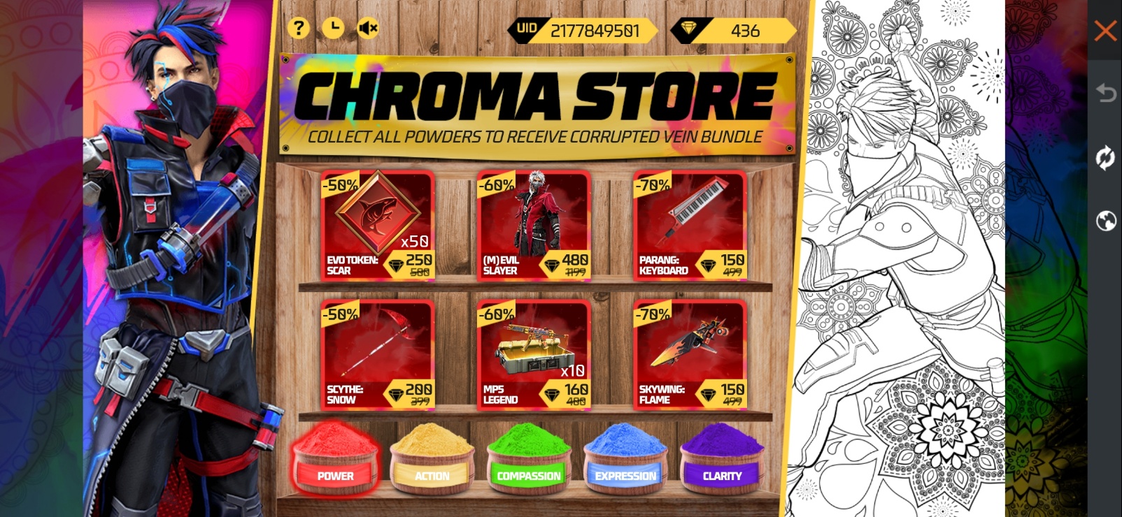 Chroma Store: How To Get The Corrupted Vein Bundle In Free Fire Max?