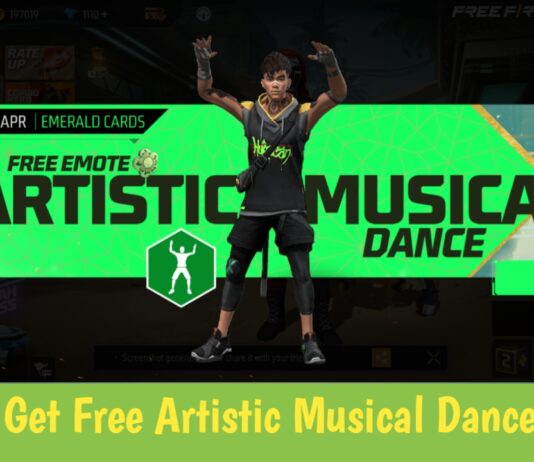 How To Get The Free Artistic Musical Dance Emote In Free Fire Max