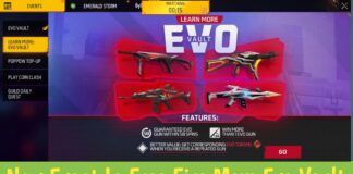 New Event In Free Fire Max: Evo Vault