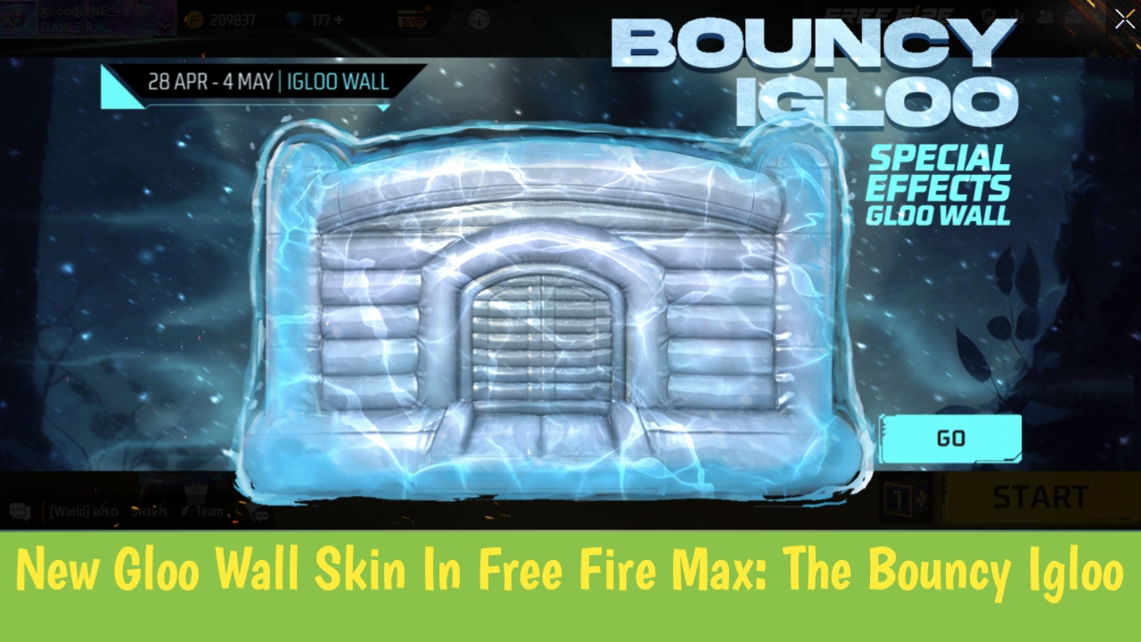 How To Get New Gloo Wall Skin In Free Fire Max: The Bouncy Igloo Gloo Wall