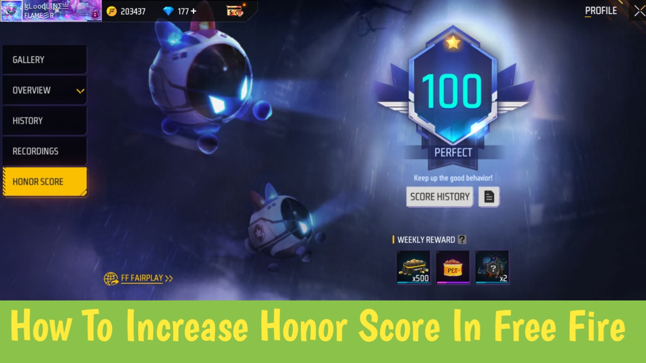 How To Increase Honor Score In Free Fire Max