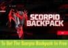 How To Get The Scorpio Backpack In Free Fire Max