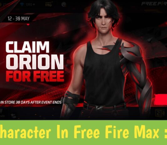 New Character In Free Fire Max : Orion