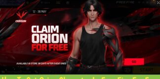 How To Get Orion Character In Free Fire Max For Free
