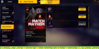 How To Get Match Mayhem Lobby Music CD For Free In Free Fire Max