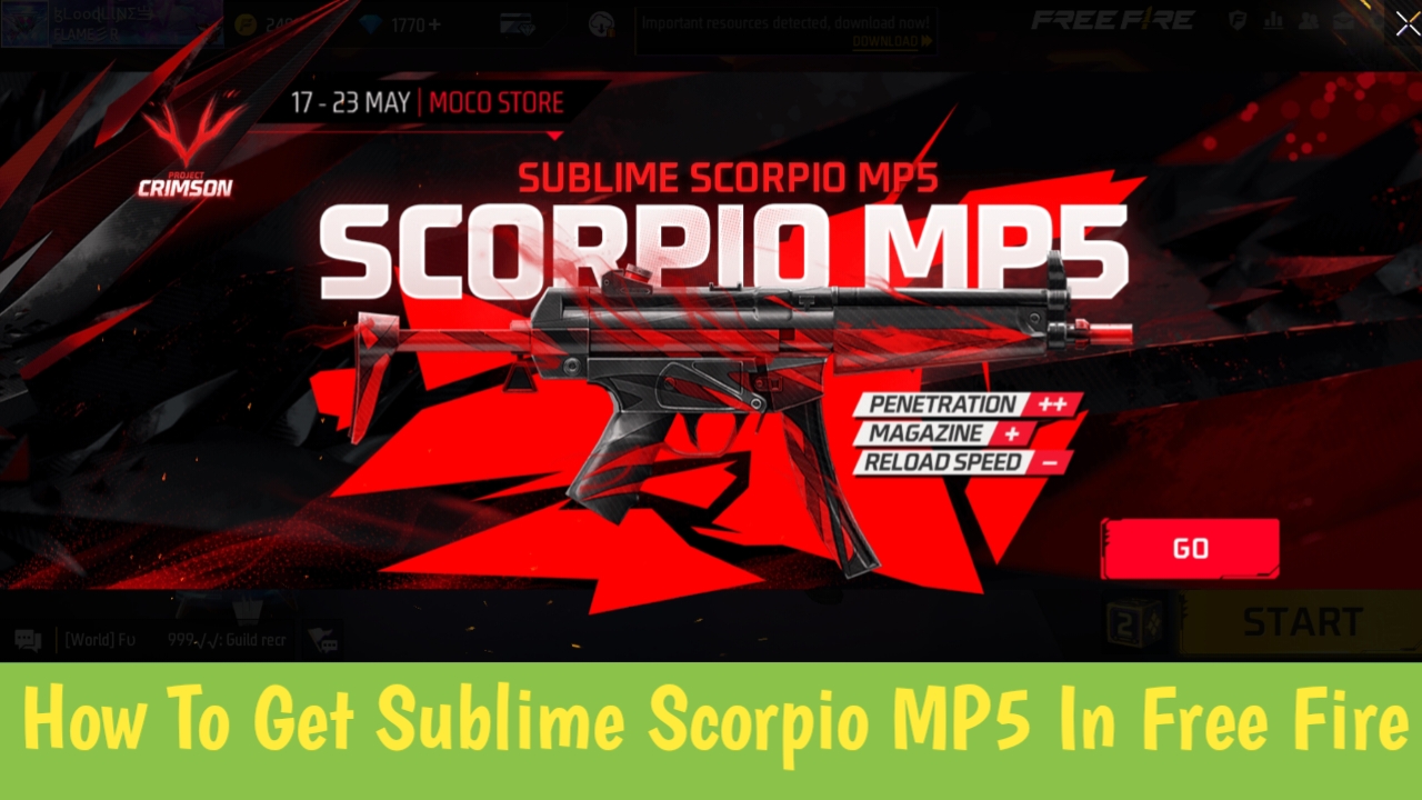 How To Get Sublime Scorpio MP5 In Free Fire Max