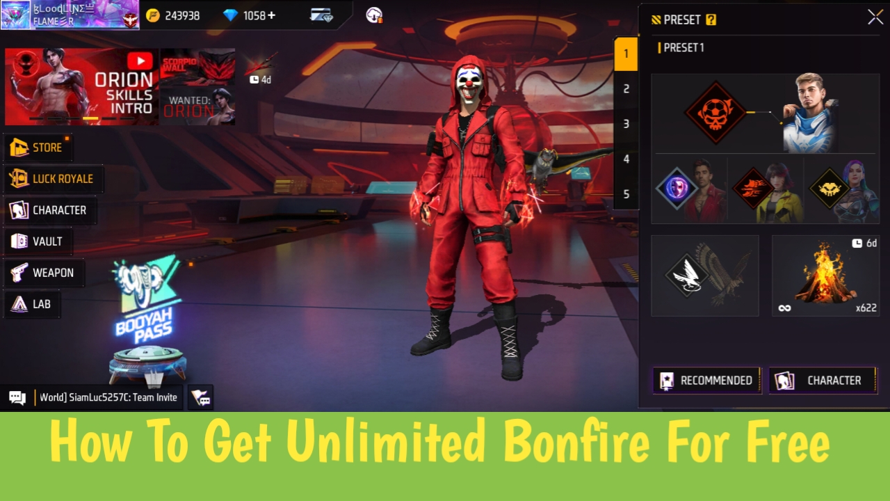 How To Get Unlimited Bonfire In Free Fire For Free