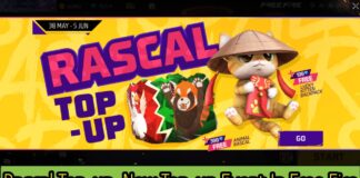 Rascal Top-up: New Top-up Event In Free Fire Max