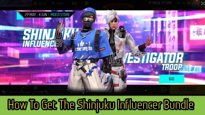 How To Get The Shinjuku Influencer Bundle In Free Fire Max