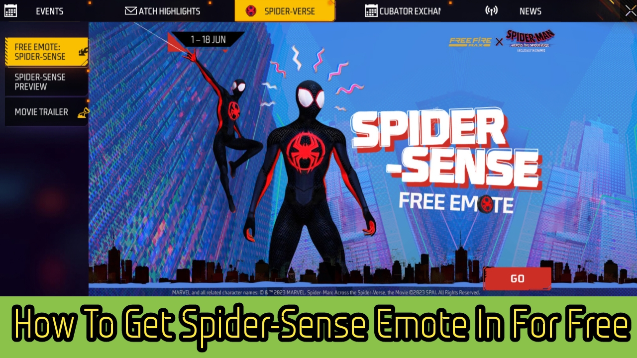 How To Get The Spider-Sense Emote In Free Fire For Free