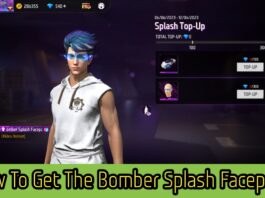 How To Get The Bomber Splash Facepaint In Free Fire Max