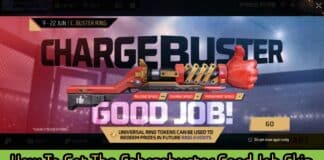 How To Get The Cahrgebuster Good Job Skin In Free Fire