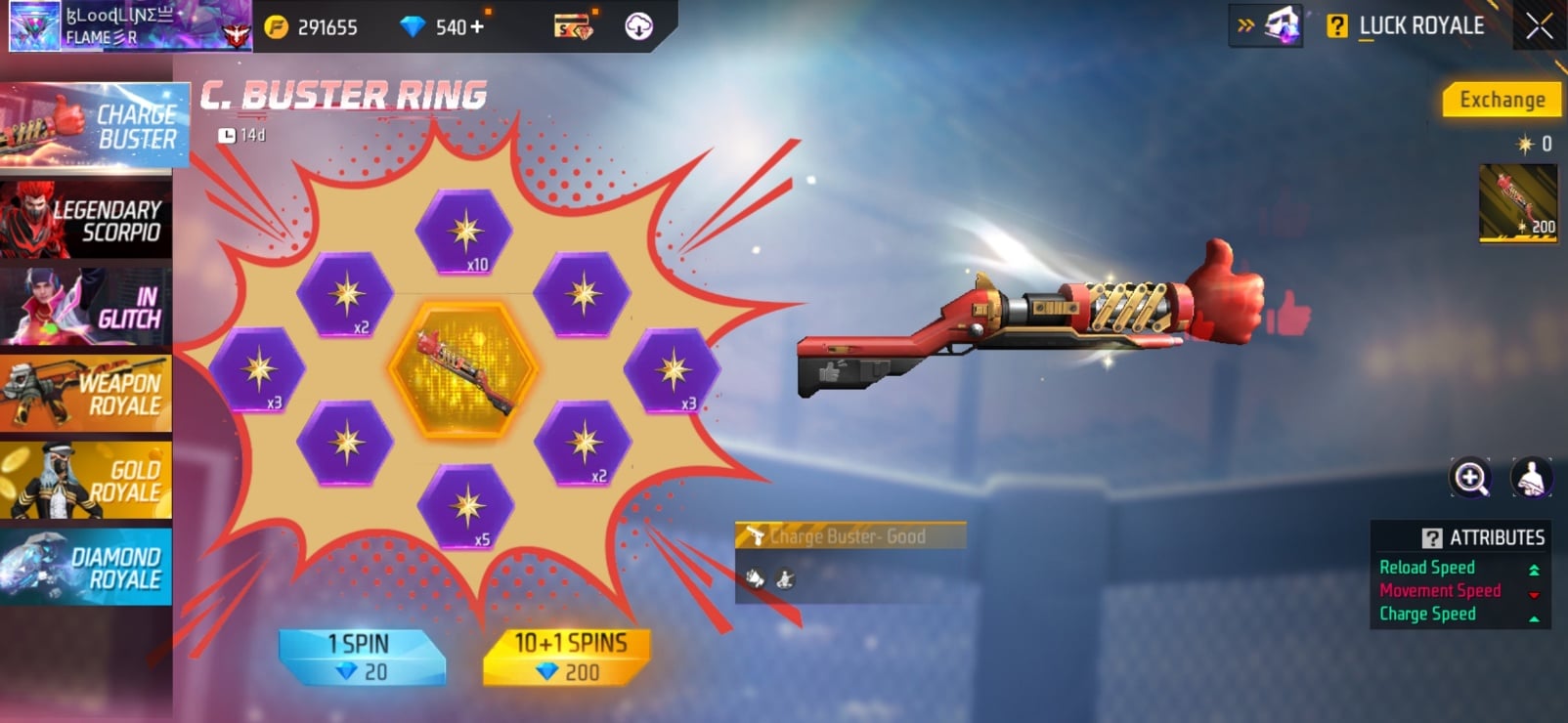 How To Get The Cahrgebuster Good Job Skin In Free Fire