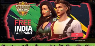 How to get free face paint skin Free Fire Max