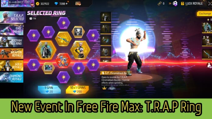 New Event In Free Fire Max: T.R.A.P Ring