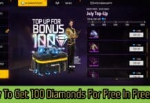 How To Get 100 Diamonds For Free In Free Fire Max