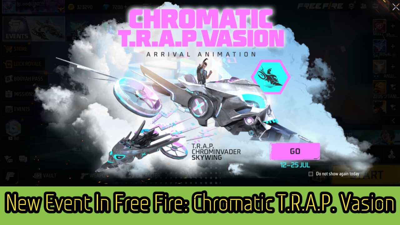 New Event In Free Fire Max: Chromatic T.R.A.P. Vasion