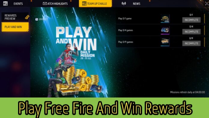 Play Free Fire And Win Rewards