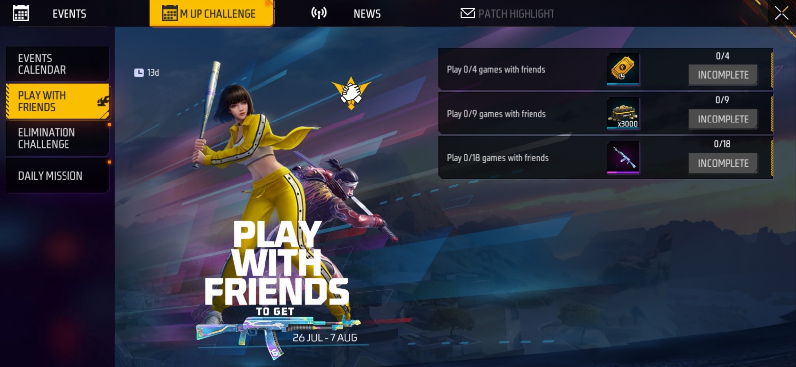 Play With Friends To Get Free Rewards