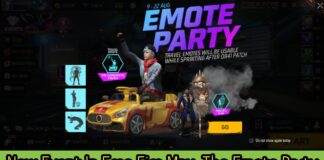 New Event In Free Fire Max: The Emote Party