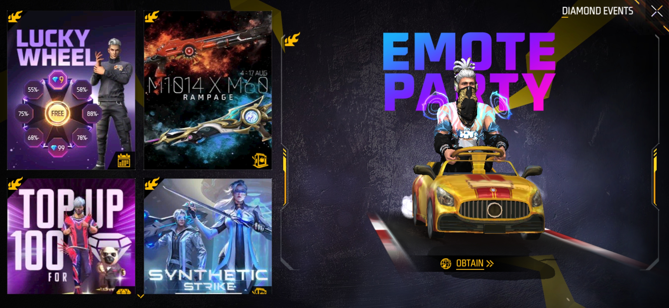 New Event In Free Fire Max: The Emote Party