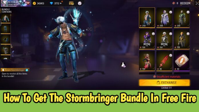 How To Get The Stormbringer Bundle In Free Fire Max