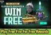 Play Free Fire For Free Rewards