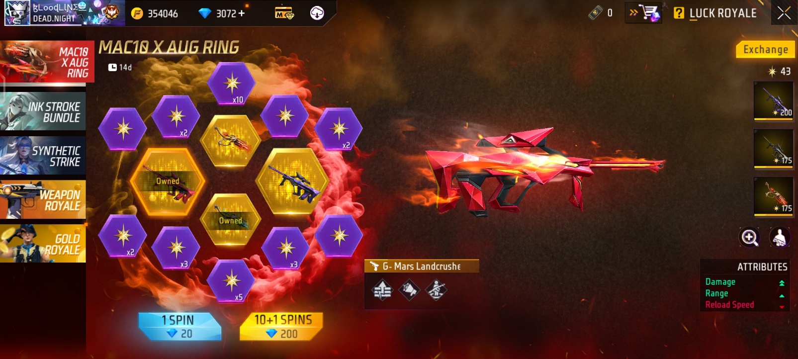 New Event In Free Fire Max : Mac10 X AUG Ring