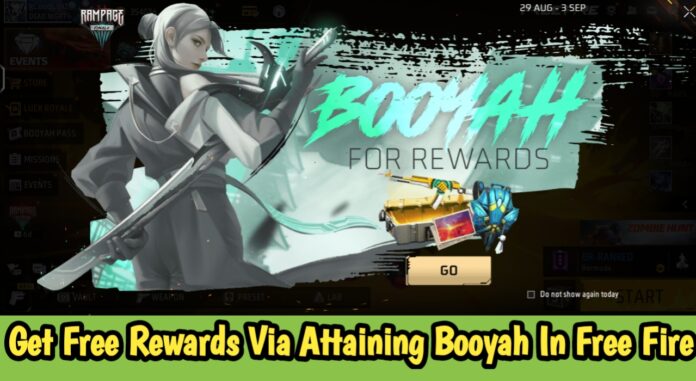 Get Free Rewards Via Attaining Booyah In Free Fire This Week