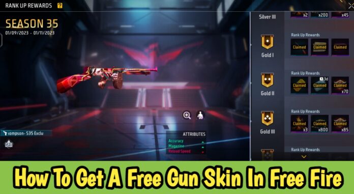 How To Get A Free Gun Skin In Free Fire Max