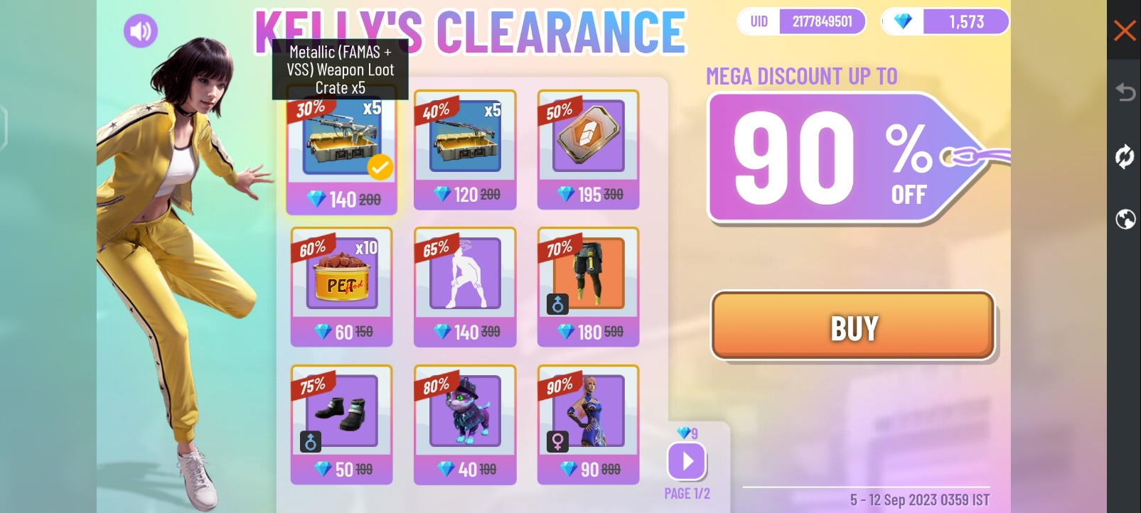 How To Get 90% Off Over Items In Free Fire