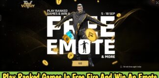 Play Ranked Games In Free Fire And Win An Emote