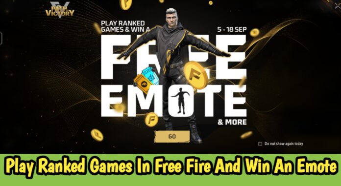 Play Ranked Games In Free Fire And Win An Emote
