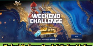 Weekend Challenge: New Activity Event In Free Fire Max
