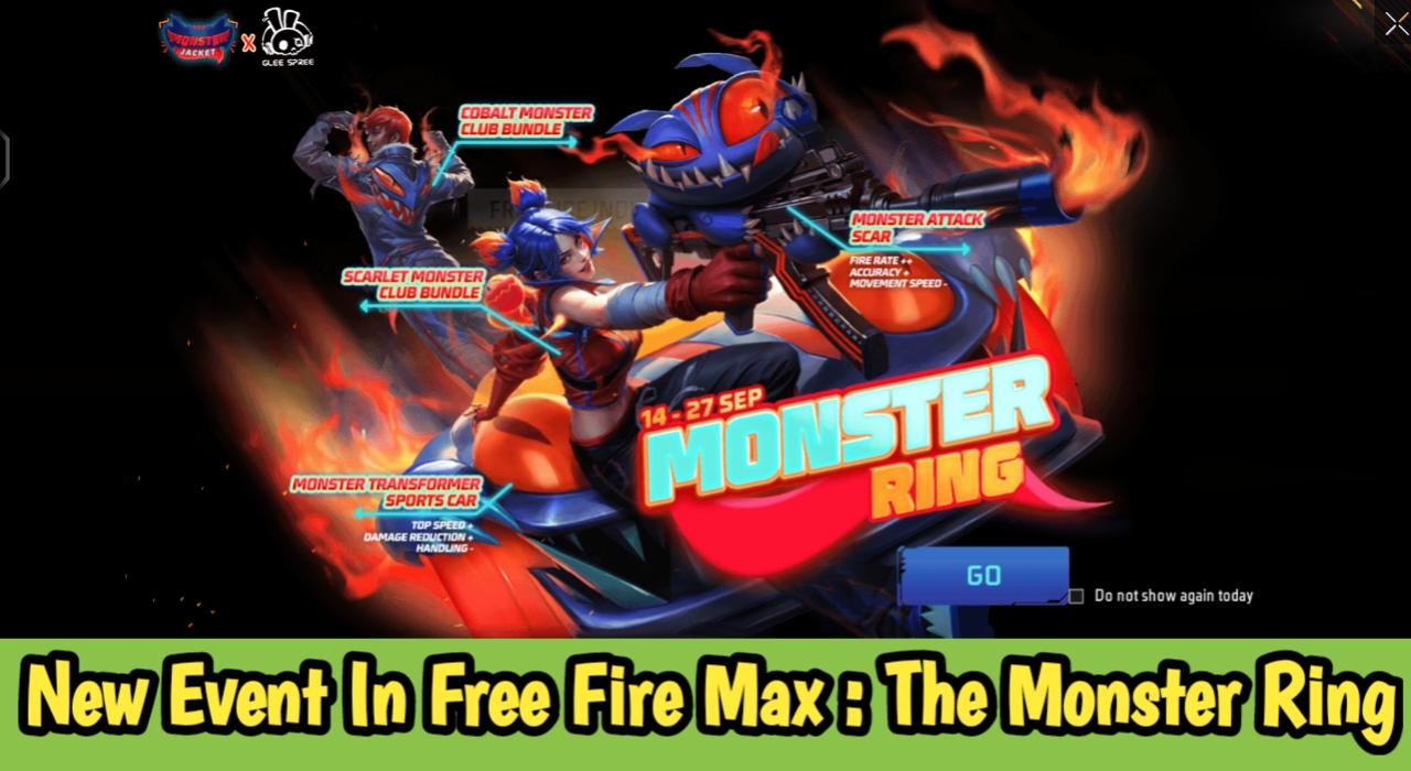 New Event In Free Fire Max : The Monster Ring