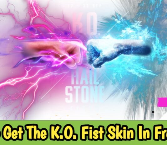 How To Get The K.O. Fist Skin In Free Fire Max