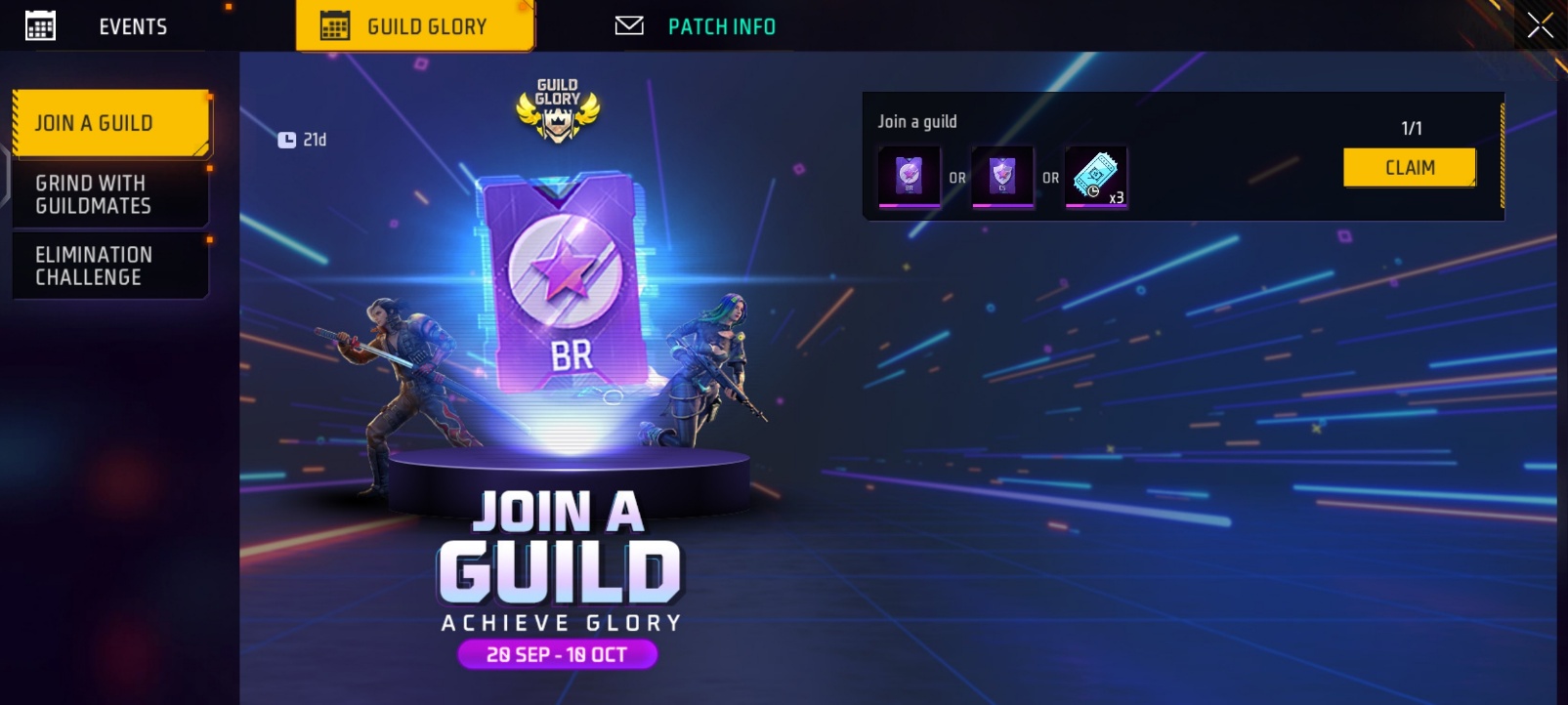 Join A Guild In Free Fire For Free Rewards