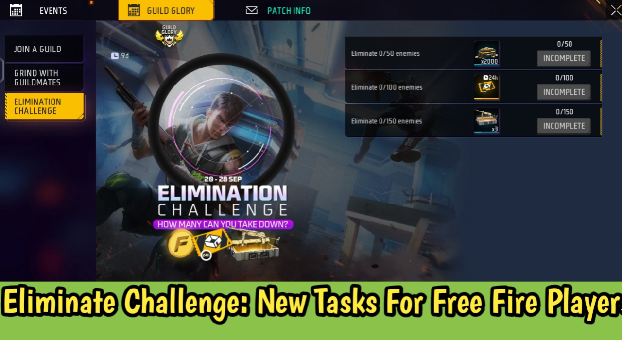 Eliminate Challenge: New Tasks For Free Fire Players
