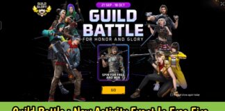 Guild Battle : New Activity Event In Free Fire Max