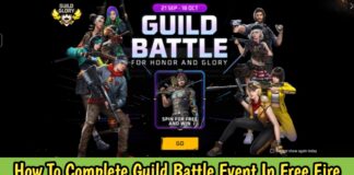 How To Complete Guild Battle Event In Free Fire Max