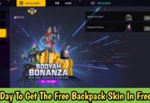 Last Day To Get The Free Backpack Skin In Free Fire