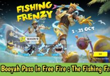 New Booyah Pass In Free Fire Max : The Fishing Frenzy