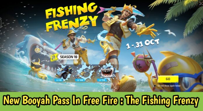 New Booyah Pass In Free Fire Max : The Fishing Frenzy
