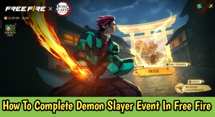 How To Complete Demon Slayer Event In Free Fire Max