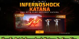 How To Get The New Infernoshock Katana In Free Fire