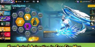 New Arrival Animation in Free Fire Max – The Water Breathing Tenth Form: Constant Flux Arrive Animation