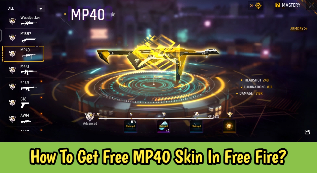 How To Get Free MP40 Skin In Free Fire?