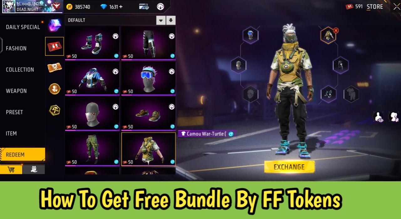 How To Get Free Bundle By FF Tokens